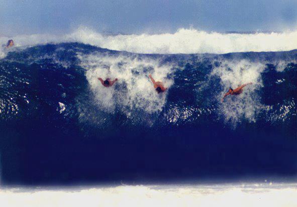 A prancha de surf nova